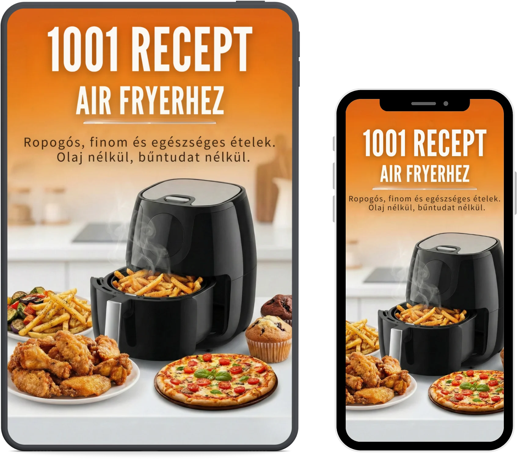 Maketa e-knihy: 1001 zdravých receptov pre Air Fryer